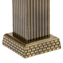 Retro Metal Mecca Tower Sculpture Model for Home Bookcase Bedroom Ornament 5x5x22cm