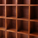 16 Grids Style Wooden Wall Cabinet Shelf Cubby for Home Kitchen Organzation