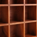 16 Grids Style Wooden Wall Cabinet Shelf Cubby for Home Kitchen Organzation