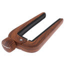 Durable Zinc Alloy Guitar Capo Capotraste Quick Trigger Tone Adjust String Clamp Wood 3.74 x 2.16inch