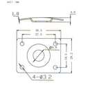 Rectangle Jack Plate for Les Paul or Tele Style Electric Guitar Bass Gold