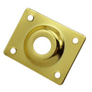 Rectangle Jack Plate for Les Paul or Tele Style Electric Guitar Bass Gold
