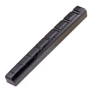 Set of 2 Black Plastic Slotted Nut & Saddle for 8 Strings Guitar Ukulele Parts