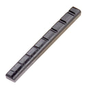 Set of 2 Black Plastic Slotted Nut & Saddle for 8 Strings Guitar Ukulele Parts