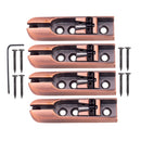 4 String Bass Guitar Single Bridge Saddles Tailpiece witn Screws Wrench Kits