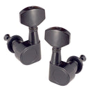 Electric Guitar Zinc Alloy String Tuning Peg Black 3R3L Machine Heads Sealed