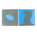 Montessori Geography Material - Sandpaper Land&Water Form Cards for Kids Preschool Learning Teaching Toy