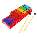 DIY 8 Notes Xylophone Rainbow Piano Toys Hand Percussion for Kids Baby Toddle Birthday Gift Toys