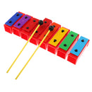 DIY 8 Notes Xylophone Rainbow Piano Toys Hand Percussion for Kids Baby Toddle Birthday Gift Toys