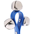1 Piece Blue Grasp Catch Hand Shake Bell Ring 3 Bell for Kids Baby Rattle Toys Birthday Gift