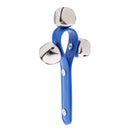 1 Piece Blue Grasp Catch Hand Shake Bell Ring 3 Bell for Kids Baby Rattle Toys Birthday Gift