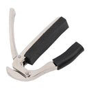 Electric Acoustic Metal Guitar Capo Ukulele Quick Change Tune Tuner Silver