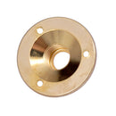 Round Metal Threaded Jack Plate & Screws for Electric Guitar Bass Gold