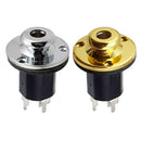 1/4" Guitar Bass Equalizer Jack EQ Preamp End Pin Output Input Socket Parts Silver