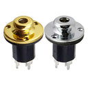 1/4" Guitar Bass Equalizer Jack EQ Preamp End Pin Output Input Socket Parts Silver