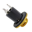 1/4'' Guitar Bass Equalizer Jack EQ Preamp End Pin Output Input Socket Parts Gold