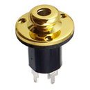 1/4'' Guitar Bass Equalizer Jack EQ Preamp End Pin Output Input Socket Parts Gold