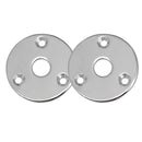 Round Jack Plate Cover fr Les Paul or Tele Style Electric Guitar Bass Silver