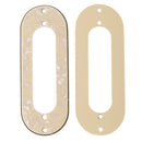 3PCS Guitar Pickups Frames Mounting Metal Rings for ST Electric Guitar Replacement Beige