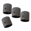 4 Pieces Brass Electric Guitar/Bass Replacement Volume Tone Control Knobs Buttons Black
