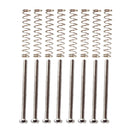 Set of 8 Metal Electric Guitar Humbucker Double Coil Pickup Frame Clamp Screws + Springs Silver