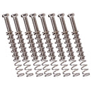 Pack of 8 Metal Humbucker Double Coil Pickup Frame Screws Springs for Electric Guitar Replacement Parts Silver