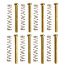 Metal 8 Pieces Gold Humbucker Pickup Frame Ring Mounting Screws 3mm Set for Electric Guitar Accessory