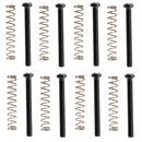 Metal 8 Pieces Black Humbucker Pickup Frame Ring Mounting Screws 3mm Set for Electric Guitar Accessory