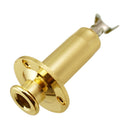 1/4'' Removable Jack End Pin Output Input Jack Strap Sockets for Acoustic Electric Guitar Gold