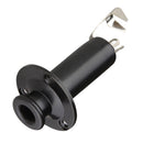 1/4'' Removable Jack End Pin Output Input Jack Strap Sockets for Acoustic Electric Guitar Black