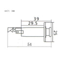 1/4'' Removable Jack End Pin Output Input Jack Strap Sockets for Acoustic Electric Guitar Black