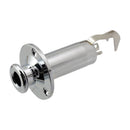 1/4'' Removable Jack End Pin Output Input Jack Strap Sockets for Acoustic Electric Guitar Silver