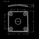 35x35mm Metal Square Guitar Jack Plates Cover for LP Electric Guitar Accessories Gold