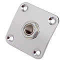 35x35mm Metal Square Guitar Jack Plates Cover for LP Electric Guitar Accessories Silver