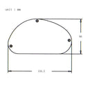 Sand Grinding Guitar Pickguard Cavity Cover Back Plate for Guitar Bass Accessory Black 155mm