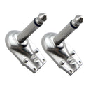 2 Pack 6.35mm 1/4'' Right Angle Mono Plug Audio Cable Connector for Guitar Bass