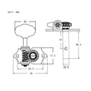 1 Set 3R3L Open Gear String Tuning Pegs Keys Tuners for Acoustic Classical Guitar