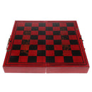 Portable Wooden Chessboard Chess Board Game Collectibles Craft Gift for Friends Elder 10.05 x 12.99 x 1.81inch