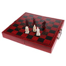 Portable Wooden Chessboard Chess Board Game Collectibles Craft Gift for Friends Elder 10.05 x 12.99 x 1.81inch