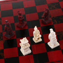 Portable Wooden Chessboard Chess Board Game Collectibles Craft Gift for Friends Elder 10.05 x 12.99 x 1.81inch