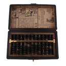 Vintage Wooden Abacus 11 Digits Calculation Tool with Box Collectible Gift