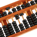 Vintage Wooden Abacus 11 Digits Calculation Tool with Box Collectible Gift