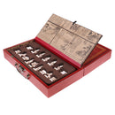 Exquisite Wooden Chinese Chess XiangQi Portable Chessboard Set Handicraft Collection Gift 12.99 x 13.97inch