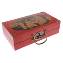 Exquisite Wooden Chinese Chess XiangQi Portable Chessboard Set Handicraft Collection Gift 12.99 x 13.97inch