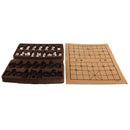Vintage Finest Chinese Traditional Chess with Folding Imitation Leather Chessboard Set Chess Game