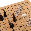 Vintage Finest Chinese Traditional Chess with Folding Imitation Leather Chessboard Set Chess Game