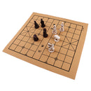 Vintage Finest Chinese Traditional Chess with Folding Imitation Leather Chessboard Set Chess Game
