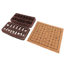 Vintage Stereoscopic Chess Folding Chess Board Chinese Traditional Chess Xiangqi Handicraft