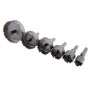 6 Pieces 22 - 65mm Stainless Steel Carbide Tip TCT Metal Drill Bit Hole Saw