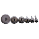 6 Pieces 22 - 65mm Stainless Steel Carbide Tip TCT Metal Drill Bit Hole Saw